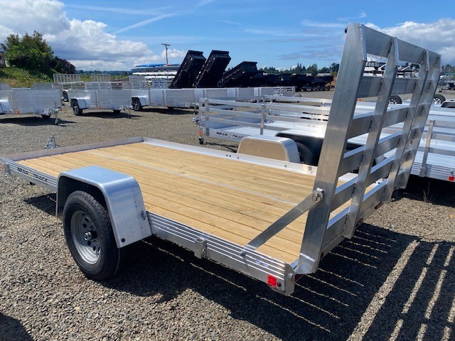 6.3 x 12 ALUMINUM UTILITY W/ WOOD DECK photo 2