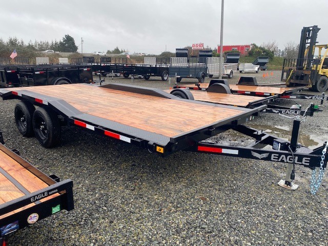7X18 FLATBED W/ DRIVE OVER FENDERS