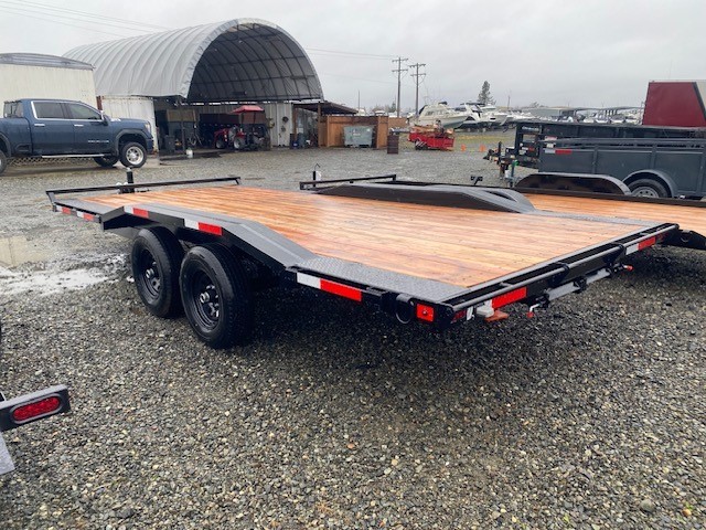 7X18 FLATBED W/ DRIVE OVER FENDERS photo 2